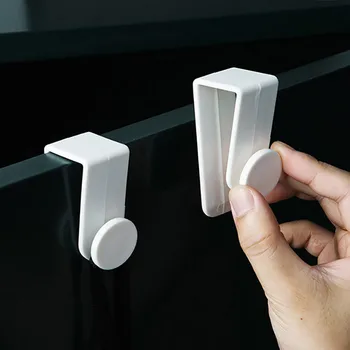 

2020 makeup organizer 2PCS Door Hook Kitchen Bathrooms Free Punching Door Back Type Seamless Hook home decoration accessories