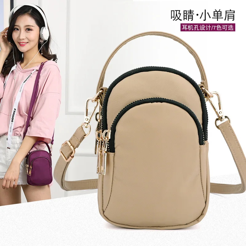 

New Style Mobile Phone Bag Wallet Mini Small Bag Shoulder Bag/ Hand Bag Waterproof Nylon Oxford Change Packet Shoulder Cloth Bag