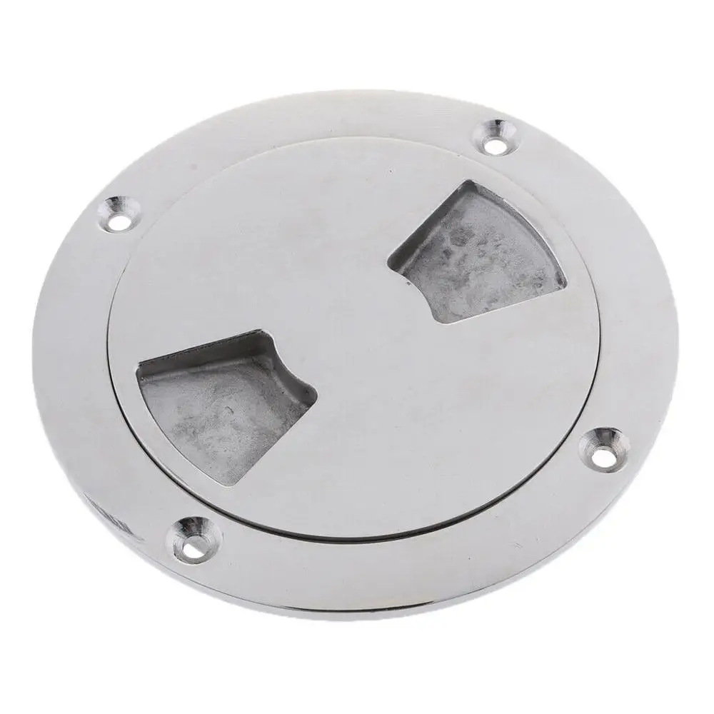 ISURE MARINE  Deck Plate, 3inch Stainless Steel Deck Hatch Cover Stainless Steel Inspection Hatch