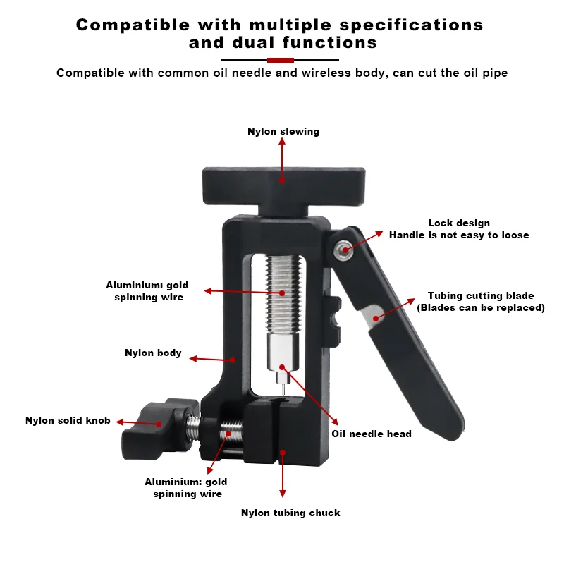 Bicycle Brake Repair Tool Hydraulic Hose Needle Driver Cutter For MTB Bike Cycling Shimano SRAM AVID Magura Formula BH90 BH59