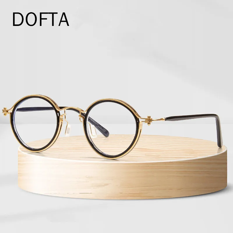 

DOFTA Alloy Optical Glasses Frame Women Men Vintage Round Prescription Eyeglasses Frame Male New Korean Myopia Eyewear 5667