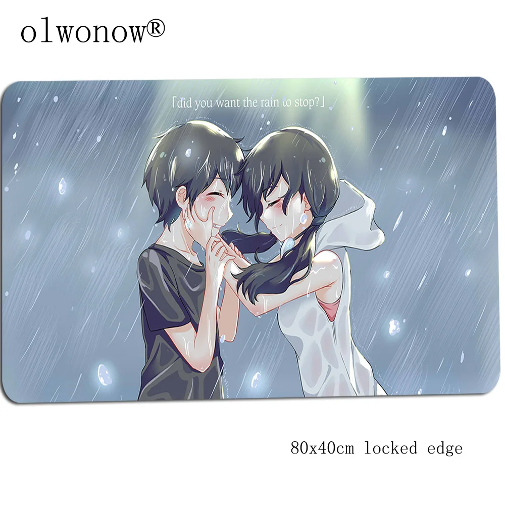 Weathering with you коврик для мыши геймер 800x400x2 мм игровой коврик для мыши дешевые аксессуары для ноутбука ПК эргономичный коврик для мыши - Цвет: Size 800x400x2mm