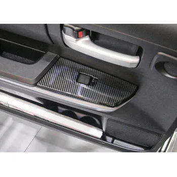 

Carbon Fiber ABS Door Armrest Cover Black Trim Auto Inner Decor Luxury