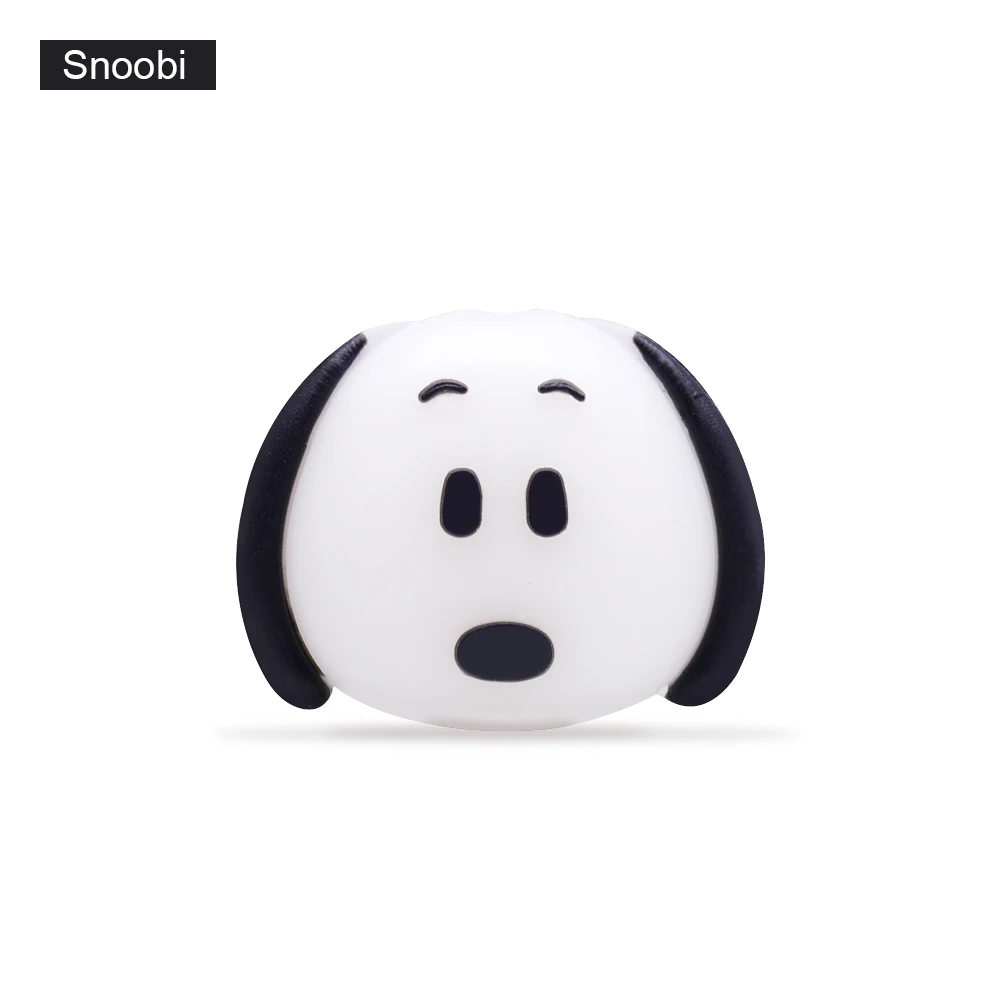 CHIPAL Tsum Animal Cable Protector for iPhone USB Charger Wire Winder Cartoon Bites Organizer Chompers Cute Bite Phone Holder - Цвет: Snoobi