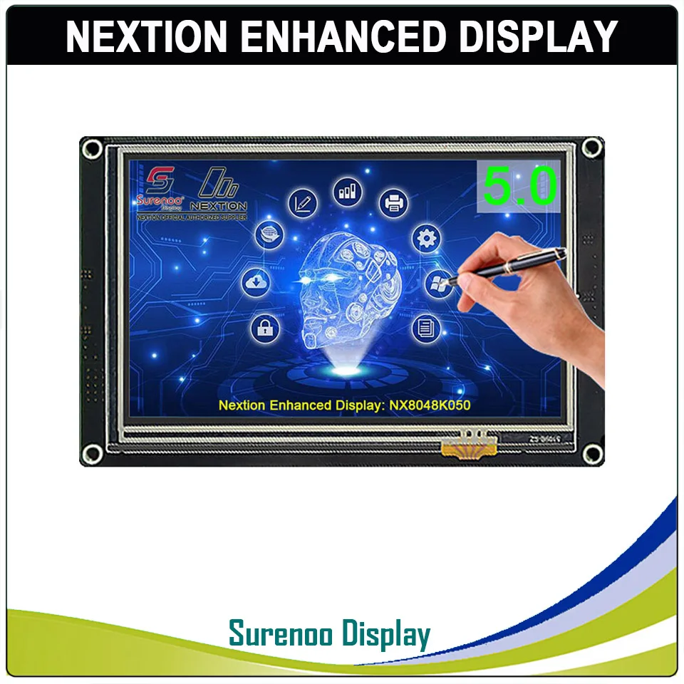 5,0 "Nextion Enhanced HMI умный USART UART серийный сенсорный TFT ЖК дисплей модуль дисплей Панель для Arduino наборы Raspberry Pi