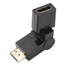 Adaptador hdmi torção & ângulo giratório 180 graus hdmi macho para fêmea 3d fullhd