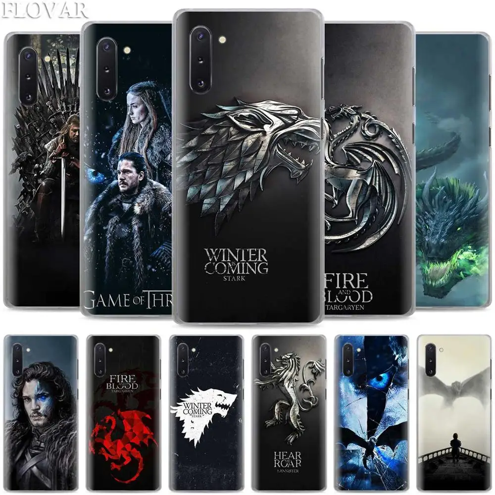 

Game of Throne Phone Cases for Samsung Galaxy Note 10 S10 Plus 5G S10e A30 A40 A50 A60 A70 M40 Hard Cover Coque