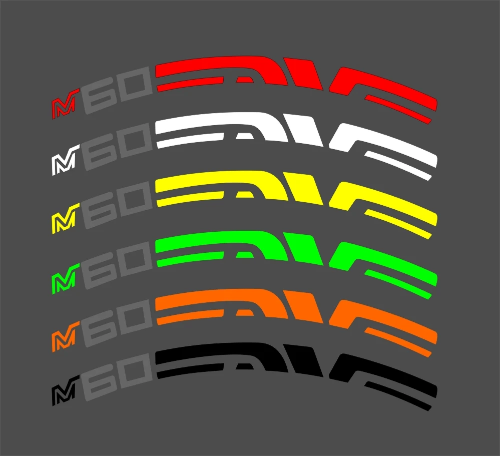 

26"/27.5"/29" For MTB Wheelset Rim Wheel Stickers Decals Mountain Bike Replacemant Protector Waterproof Vinyl FOR M60 2 WHEELS