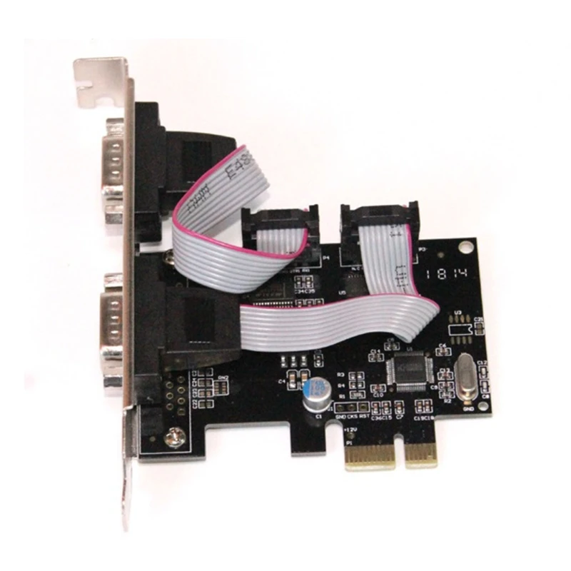 2 порта RS232 PCI Express серийная карта для промышленного COM-порта адаптер POS