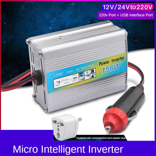 Inverter 150W, 12V/220V + USB connector
