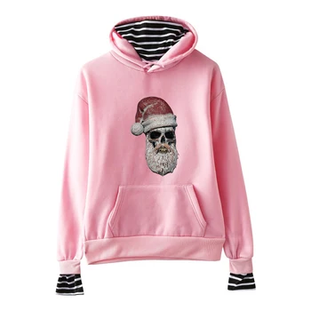 

Christmas Fake Two Pieces Hoodies Men Women Hot New Autumn Fashion Sweatshirts Christmas Harajuku Hoody Boys casual Coats