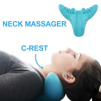 

Neck Shiatsu Massage Portable Cute whale tail Gravity Acupressure Massage Pillow C-Rest Neck Cervical Shoulder Relaxation
