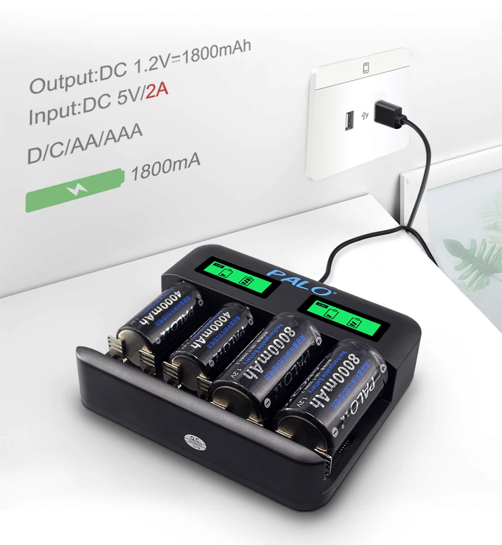 bateria inteligente para 1.2v ni-mh NI-CD aa