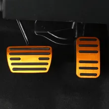 Алюминиевый сплав автомобильный Стайлинг акселератора педаль тормоза крышка нескользящий коврик для Honda CRV CR-V аксессуары
