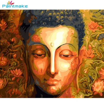 

Paintmake Portrait DIY Painting By Numbers The Figure of Buddha Oil Painting On Canvas For Home Decor Art Picture Gifts