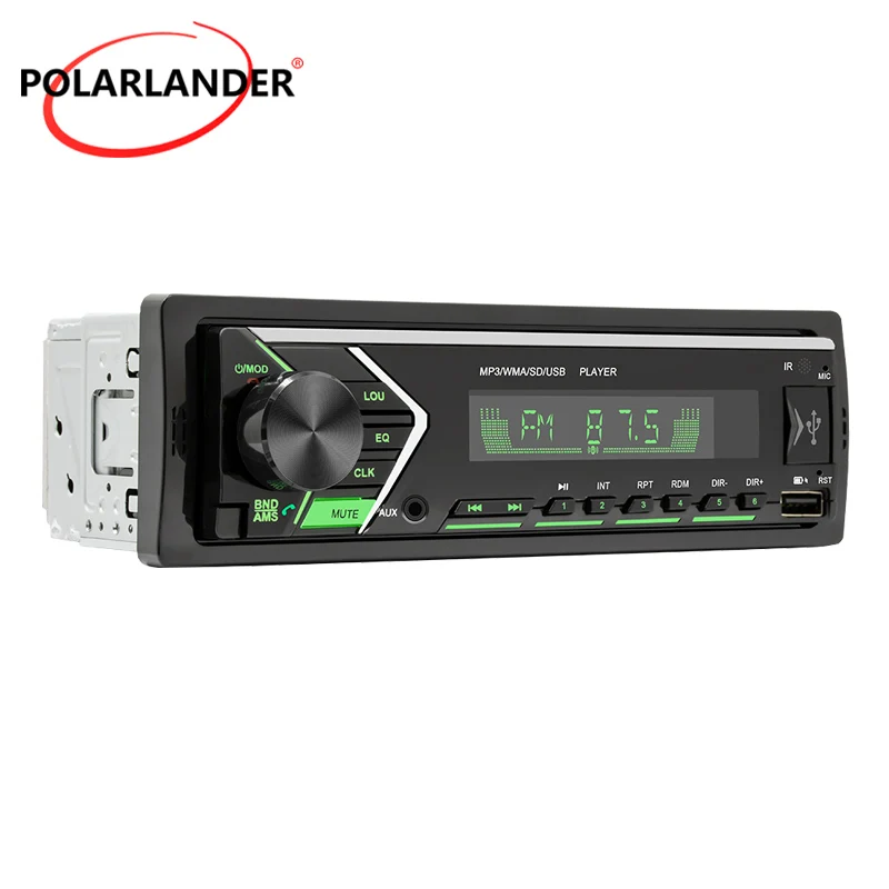 1 Din 12V MP3 автомобильное радио двойной Bluetooth Hands-free 4 0 87 5 ~ 108MHZ цветной светильник