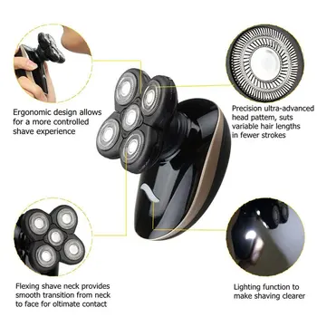 

Five-Head Razor Shaved Head Artifact Self-Scraping Special Reasoning Artifact Self-Cutting Electric Razor Adult