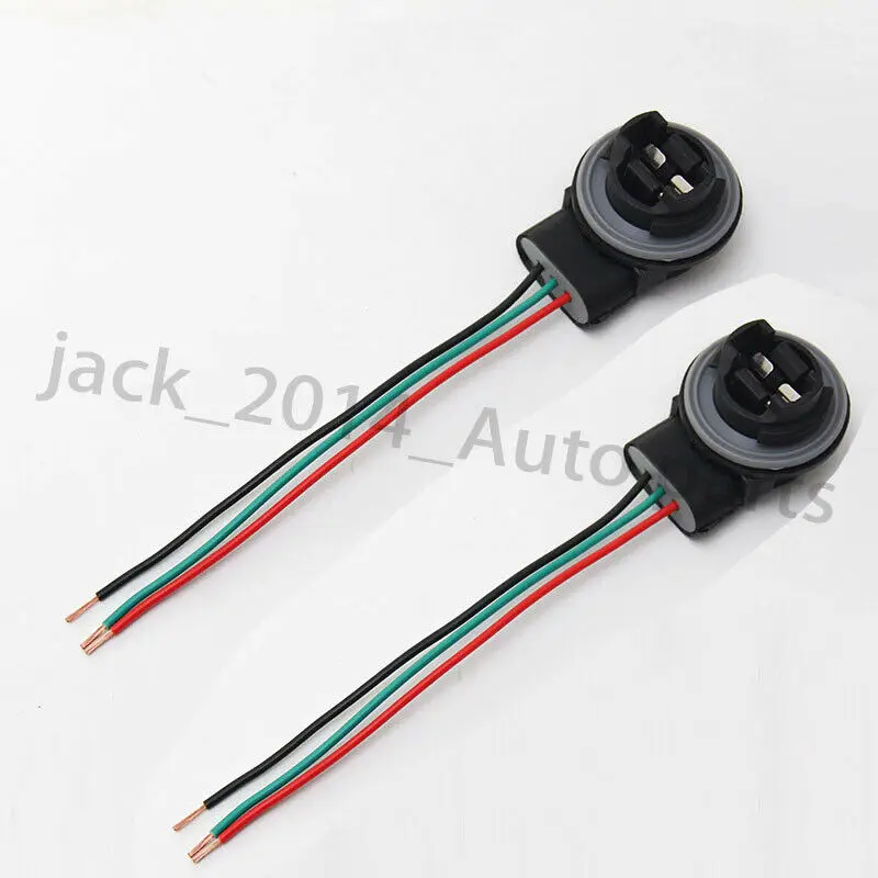 

3157 4157 Socket Plug Pig Tail Wire Harness for Turn Signal Light for Toyota 2pc