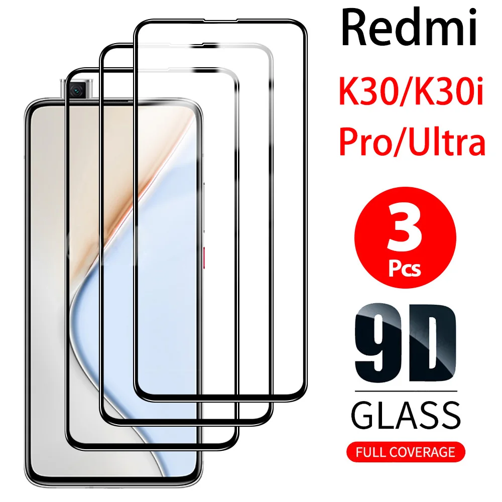 

3Pcs Phone safety film For Redmi K30 Ultra K30i Pro Full cover Screen Protector For Xiaomi Redmik 30 Pro ultra k30pro k30i Clear