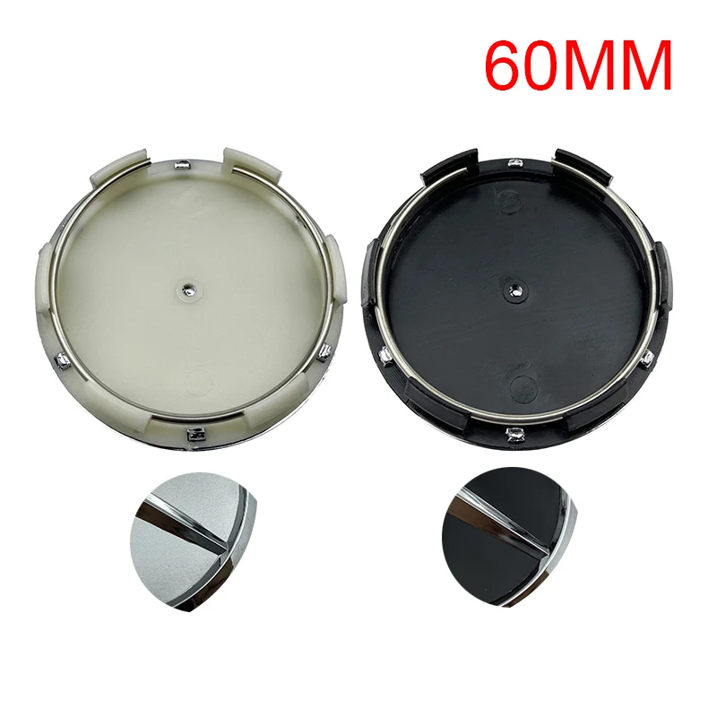 4pcs 60mm Car Wheel Center Hub Cap Badge Logo Cover Accessories Black Silver For W205 W204 W203 A C E B Class | Автомобили и