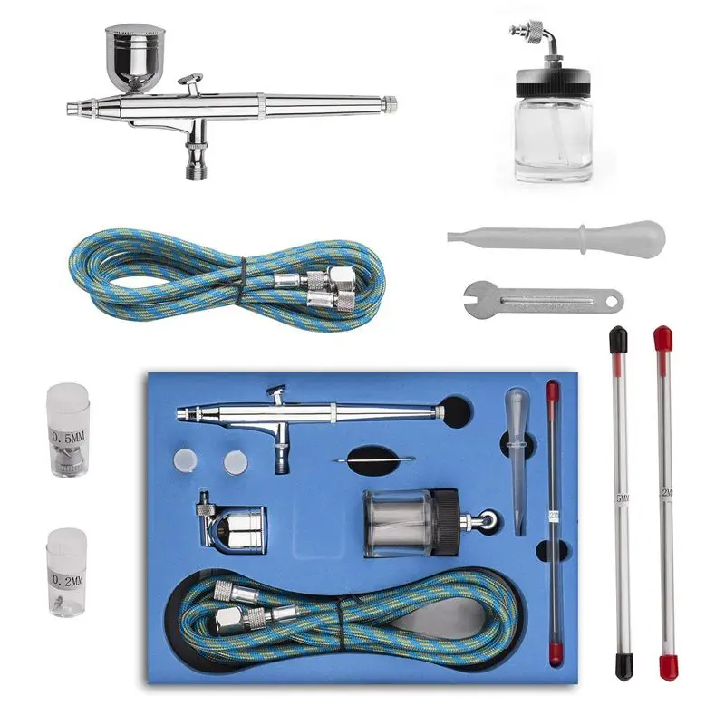 SP134K 0,2 мм/0,5 мм 7cc CUP Профессиональный Триггер двойного действия воздушная краска контроль Аэрограф для художественных и ремесленных проектов татуировки Detai