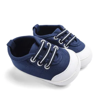 

Baby Boys Girls First Walkers Spring Shoes Breathable Canvas Design Anti-Slip Shoes Sneakers Toddler Soft Soled 0-18M