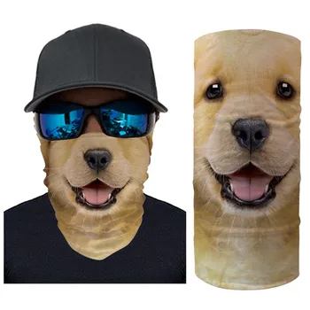 

Turban Magic Scarf Dog Pattern Outdoor Headband Bike Cycling Balaclava Neck Tube Warmer Bandanas Anti Dust Windproof Scarf