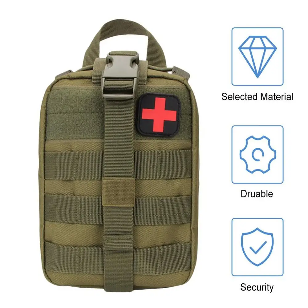 

Outdoor Camping Travel First Aid Kit Tactical Medical Bag Multifunctional Waist Pack Camping Climbing Emergency Case