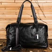 Мужская сумка из искусственной кожи, деловая дорожная сумка, Повседневная сумка на плечо