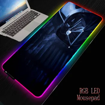 

MRGBEST Movie Star Wars Mouse Pad Gamer Computer Mousepad RGB Backlit Mause Pad Large Mousepad XL for Desk Keyboard LED Mice Mat