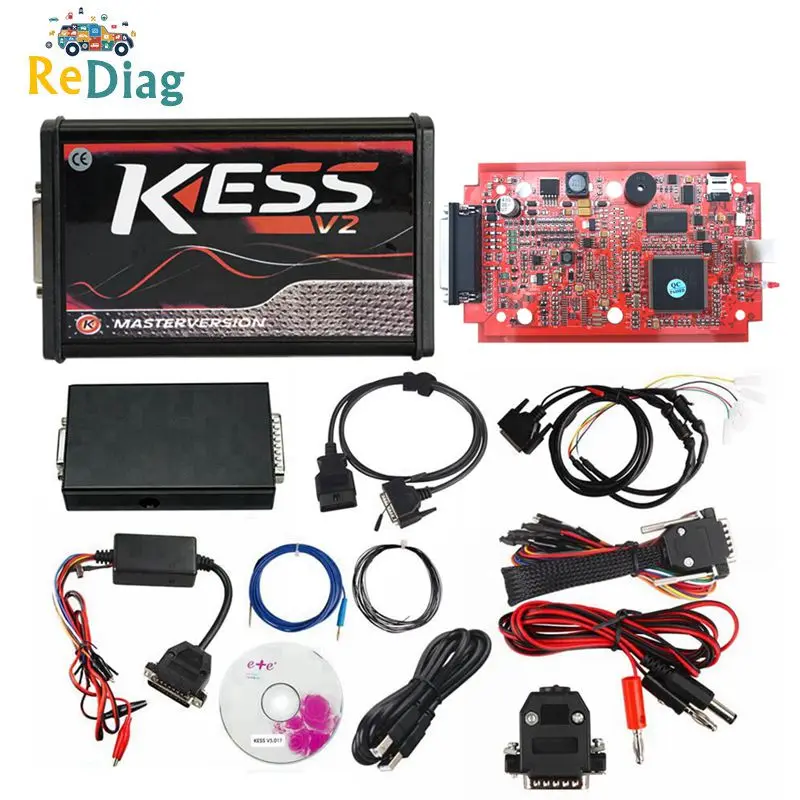 EXELLENT KESS v2 5,017 полный ЭБУ OBD2 менеджер Тюнинг Комплект Авто Грузовик программист красный PCB Европейская версия V5.017 K-люкс V2.47 ЭБУ