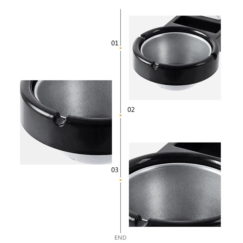 1x Portable Ashtray Wall Stainless Steel Pocket Smoke Holders Storage Cup For Toilet Home Office Cigarette Tools Case For Smoker portable ashtray cigarettes ashtray stainless steel ashtray metal ashtray