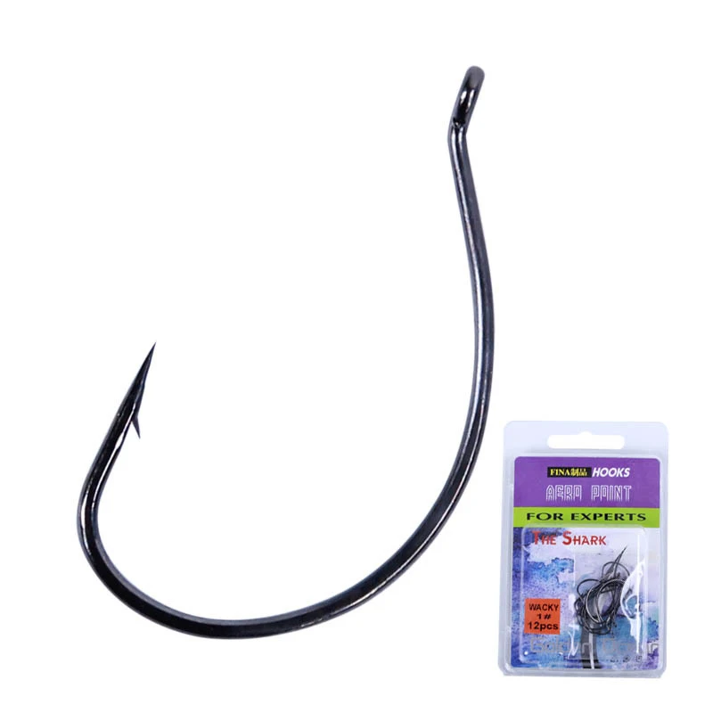 Bass Fishing drop shot wacky rig Hooks weedless texas wacky rig worm HookFishhooks AliExpress