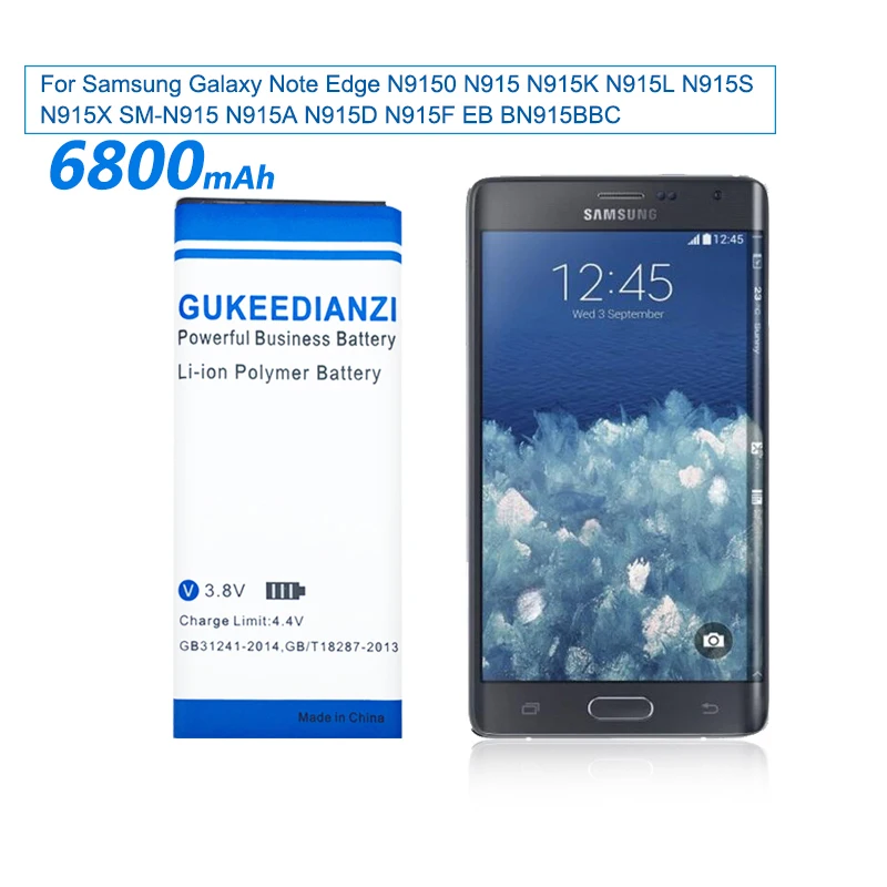 EB-BN915BBC 6850 мАч телефон заменить Батарея для samsung Galaxy Note Edge N9150 N915K N915L N915S N915X SM-N915 N915A N915D N915F