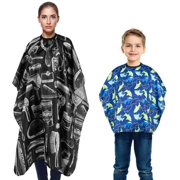 

3pcs Salon Barber Waterproof Apron Hair Cutting Capes with Neck Duster Brush