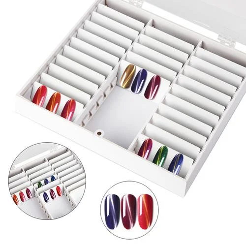 

Nail Display Case Box Display Nail UV Gel Polish Swatch Book Nail Painting Practice Design Board Nail Art Accessories