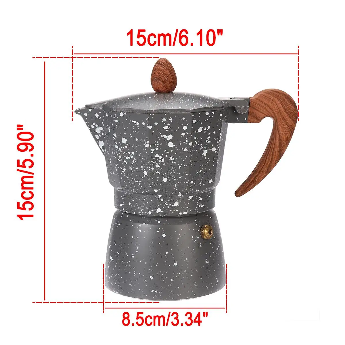 150 мл, 3 чашки, алюминиевая кофеварка, прочная, Mocha Cafeteira, эспрессо, Перколятор, горшок, практичный, Moka, кофейник
