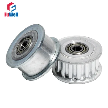 

XL-16T Idler Timing Pulley 16Teeth Gear Pulley with Bearing Belt Width 11mm Bore 3/4/5/6/7/8/9mm Aluminum Alloy Idle Belt Pulley