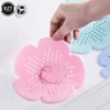 Anti-blocking Silicone Sink Drain Bathtub Hair Filter Creative Star SewerOutfall Strainer Filter kitchen gadget device sets 4