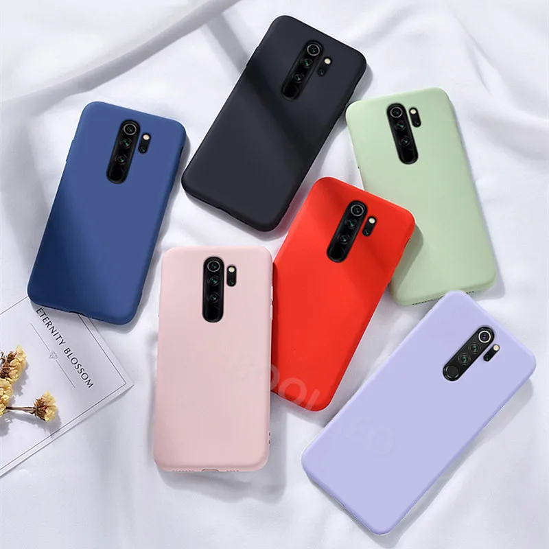 Для глобальной версии Xiaomi Redmi Note 8 Pro 8Pro чехол мягкий силиконовый матовый цветной