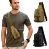 Tactical Chest Bag Military Trekking Pack EDC Sports Bag Shoulder Bag Crossbody Pack Assault Pouch for Hiking Cycling Camping 1