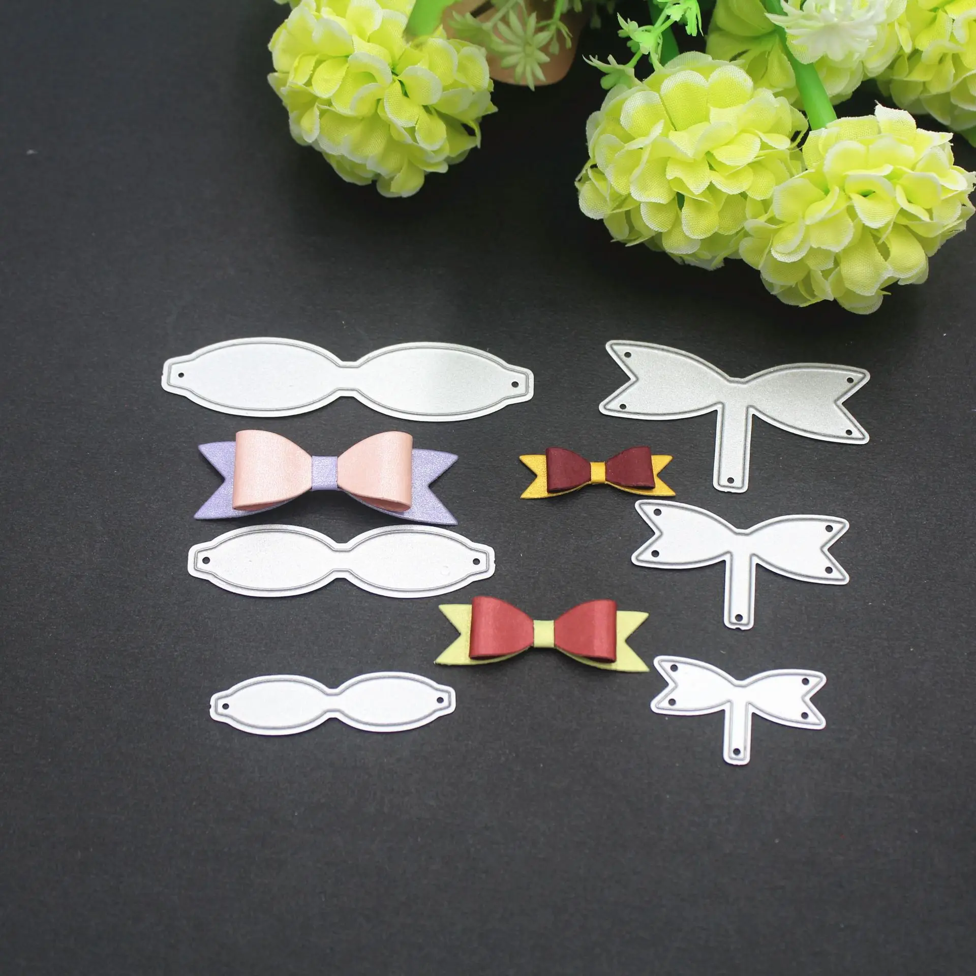 

Bow Ties Set Metal Cutting Dies for Scrapbooking 2019 Craft DIY Album Embossing Folder Stencils Maker Photo Template Decor
