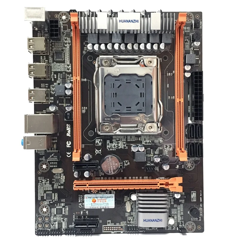 Материнская плата HUANANZHI для настольного компьютера X79 4M USB2.0 SATA2 PCI E SSD 32 Гб