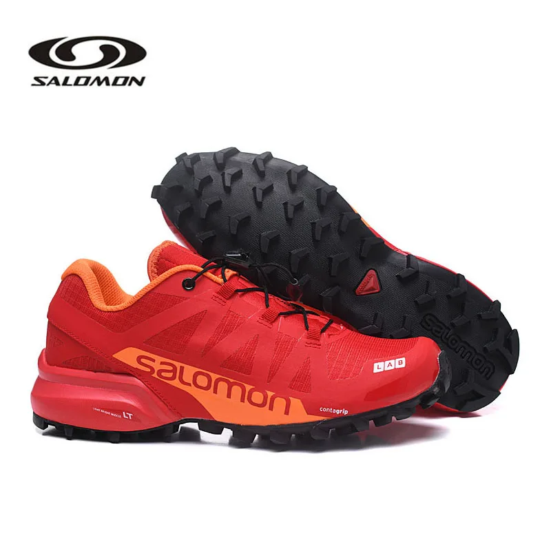 Men-Cross 5-2 Salomon speed CROSS Pro 2 мужские кроссовки Красные Мужские дышащие фехтовальные кроссовки Salomon speed Cross 5 мужские кроссовки беговые кроссовки - Цвет: Men-Cross 5-2