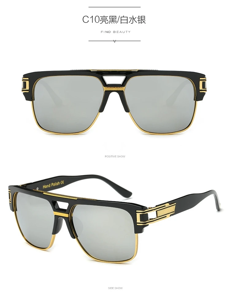 Высококачественные модные квадратные солнцезащитные очки для мужчин и женщин, брендовые дизайнерские цветные линзы, градиентные солнцезащитные очки de sol с коробкой 97123