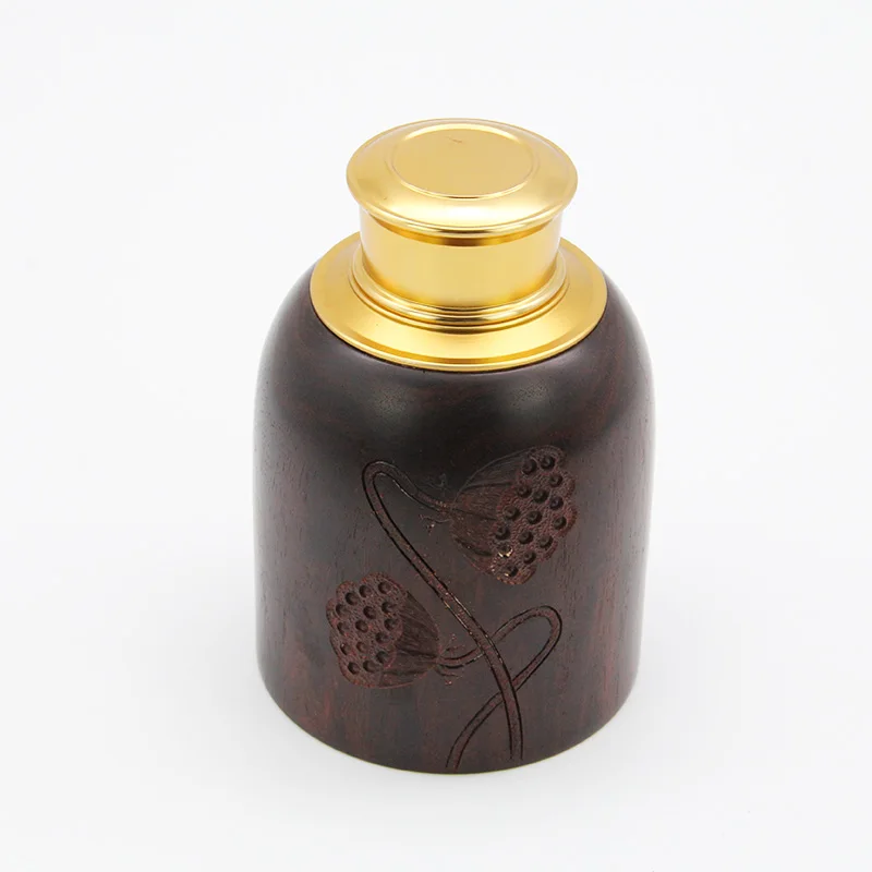 

Leaflet rosewood tea cans whole material hollowed out red wooden chess cans home storage box ornaments sealed portable