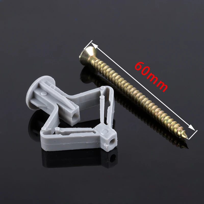 Plaster Board Plastic Expansion Anchor Bolt PortableAirplane Butterfly Shape Expansion Tube Screw Self-tapping Plug