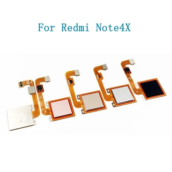 

50pcs/lot Finger Print Flex Cable Prime FPC For Xiaomi Redmi Note4X Standard Version Fingerprint Cable Button Replacement