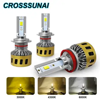 

turbo LED Light Bulb For car 3000K 4300K 6000K H7 H1 Car Headlight H11 H4 HiLo H8 H9 9005 HB2 HB3 9003 12V 24V 12000LM 80W