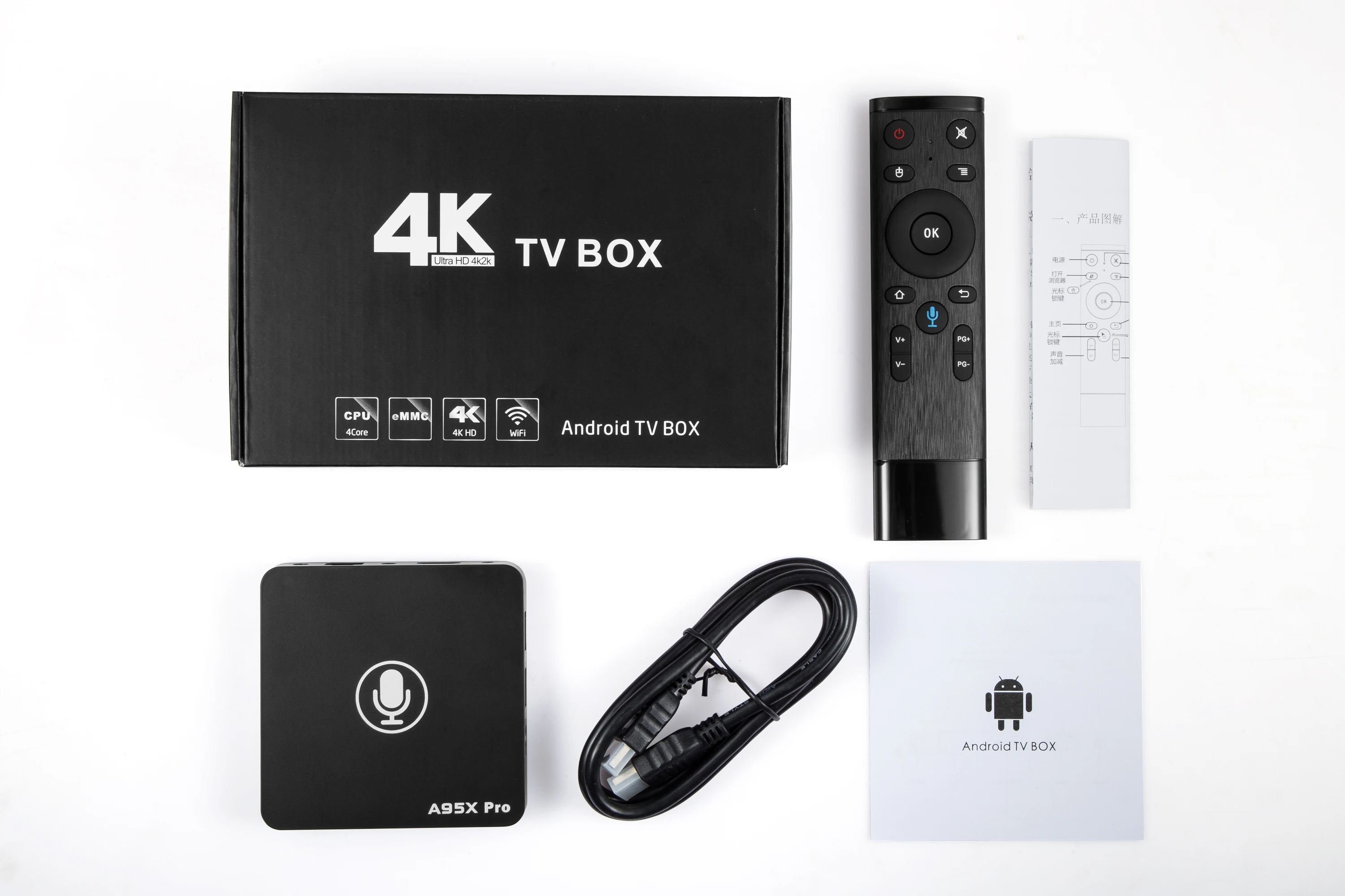 A95X-PRO Google tv Box голосовой пульт дистанционного управления 2 ГБ 16 ГБ Android 7,1 Amlogic S905W ТВ приставка WiFi медиаплеер ТВ приставка телеприставка a95xpro